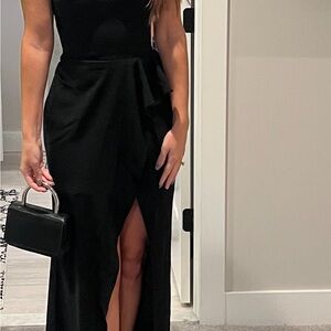 Dress the Population Black Textured Dress